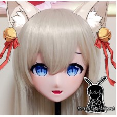 (RB381)Customize Full Head Quality Handmade Female/Girl Resin Japanese Anime Cartoon Character Kig Cosplay Kigurumi Mask